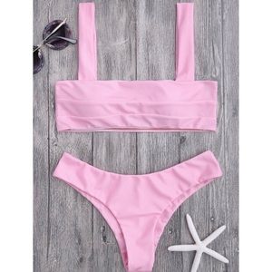 Bandeau Padded Bikini Top And Bottoms